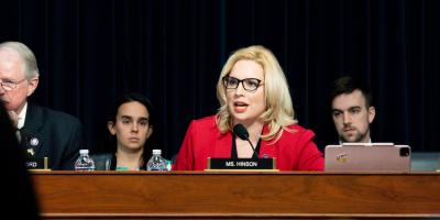 Congresswoman Hinson in committee