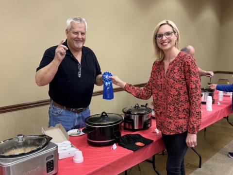 Rep. Hinson at Chili Cook-Off
