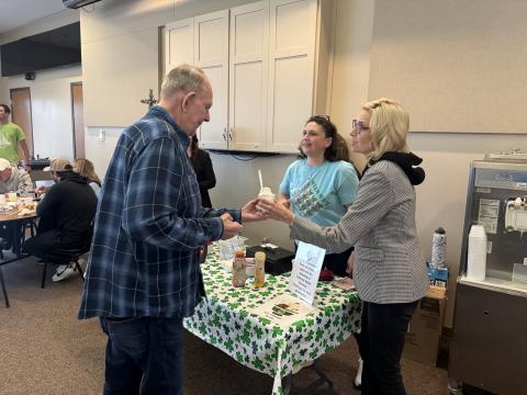 Rep. Hinson at St. Patrick Fish Fry