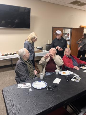Rep. Hinson at USS Iowa Watch Party